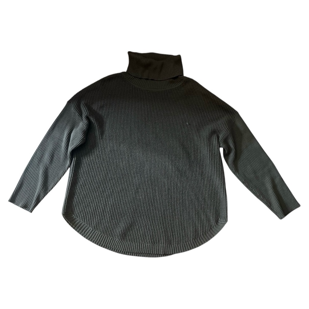 Michael Kors khaki brown waffle knit pullover sweater ladies Sz 1X MSRP $150